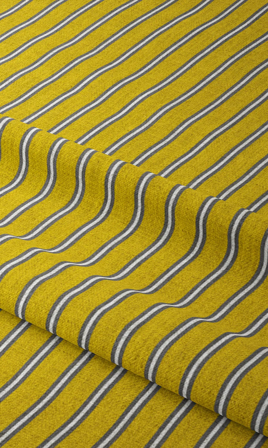 'Almond Fudge' Modern Striped Print Shades (Sunflower Yellow)