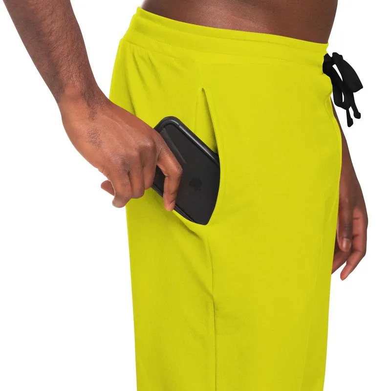 Bright Green Yellow Joggers | Unisex | with PLUS sizes | Bright Pure Green Yellow | C12M0Y100K0