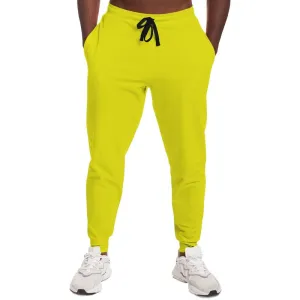 Bright Green Yellow Joggers | Unisex | with PLUS sizes | Bright Pure Green Yellow | C12M0Y100K0