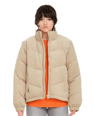 Cord'n Puff Jacket in Khaki