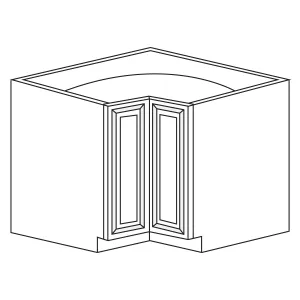 Corner Base Cabinets - Newport Blue