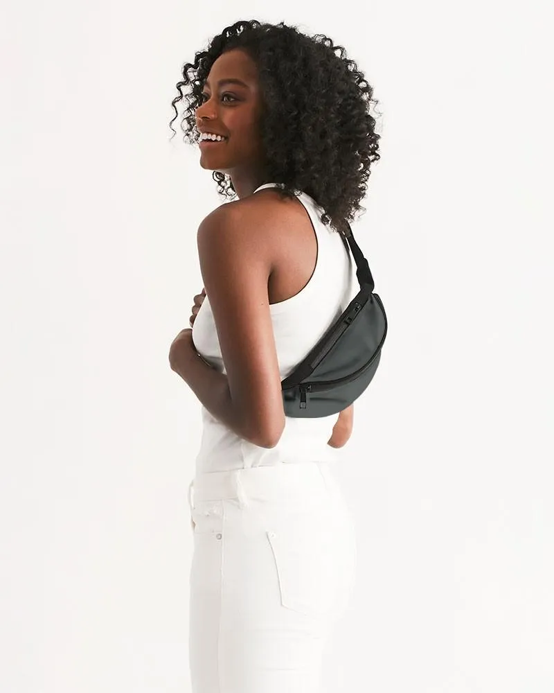 Dark Green Gray Belt Bag | Dark Pale Green Gray | C10M0Y10K80