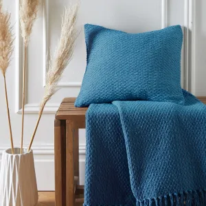 Drift Hayden Filled Cushion 43cm x 43cm Teal
