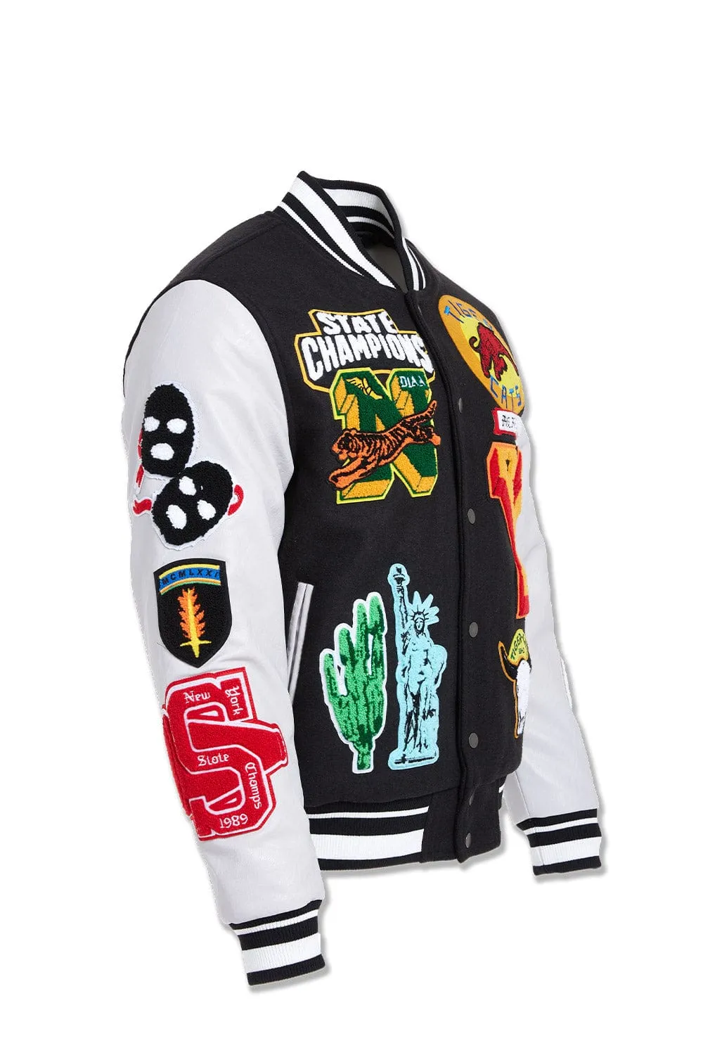 Empire City Varsity Jacket (Black)