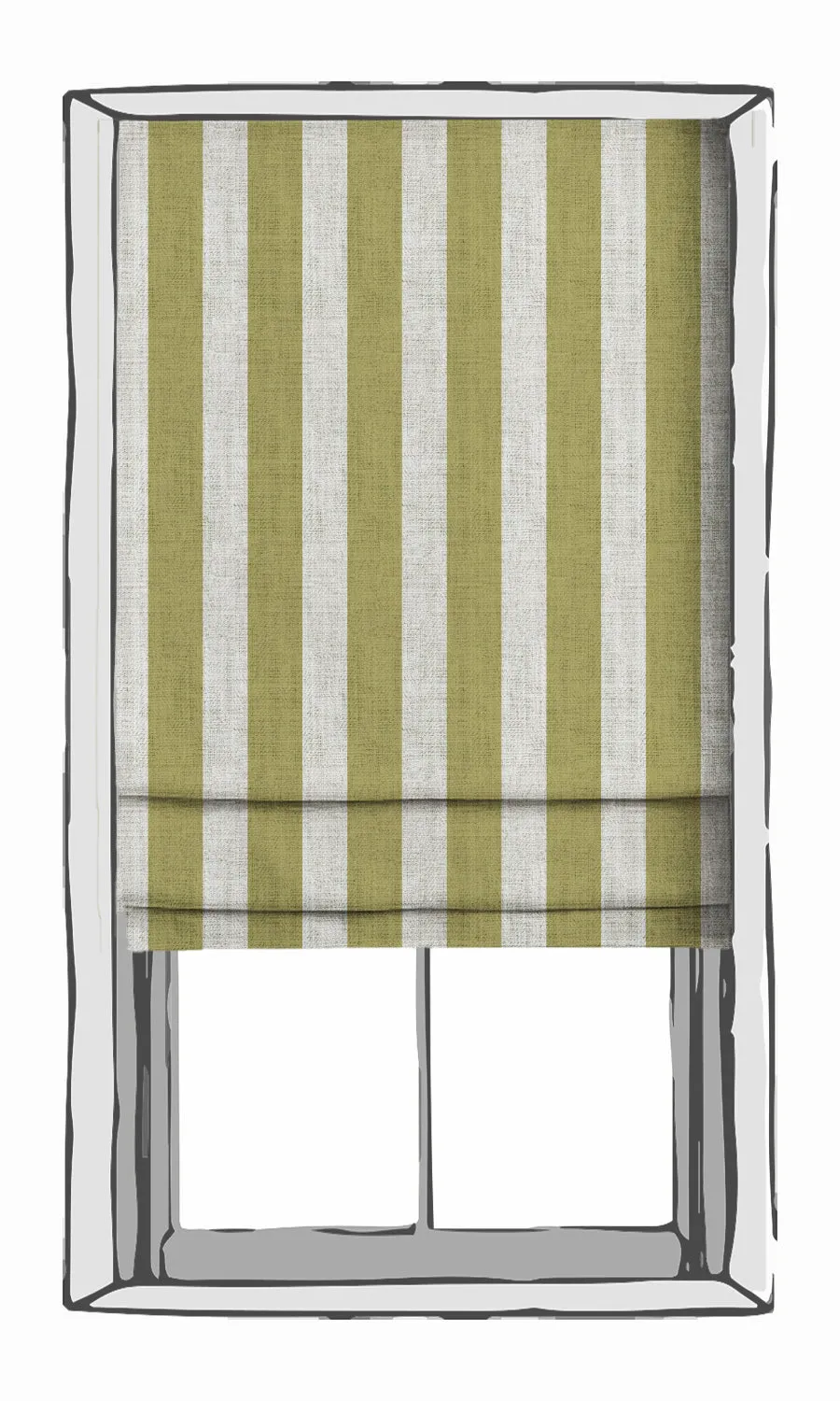 'Eve Pastures' Striped Print Shades (Chartreuse Green/ White)