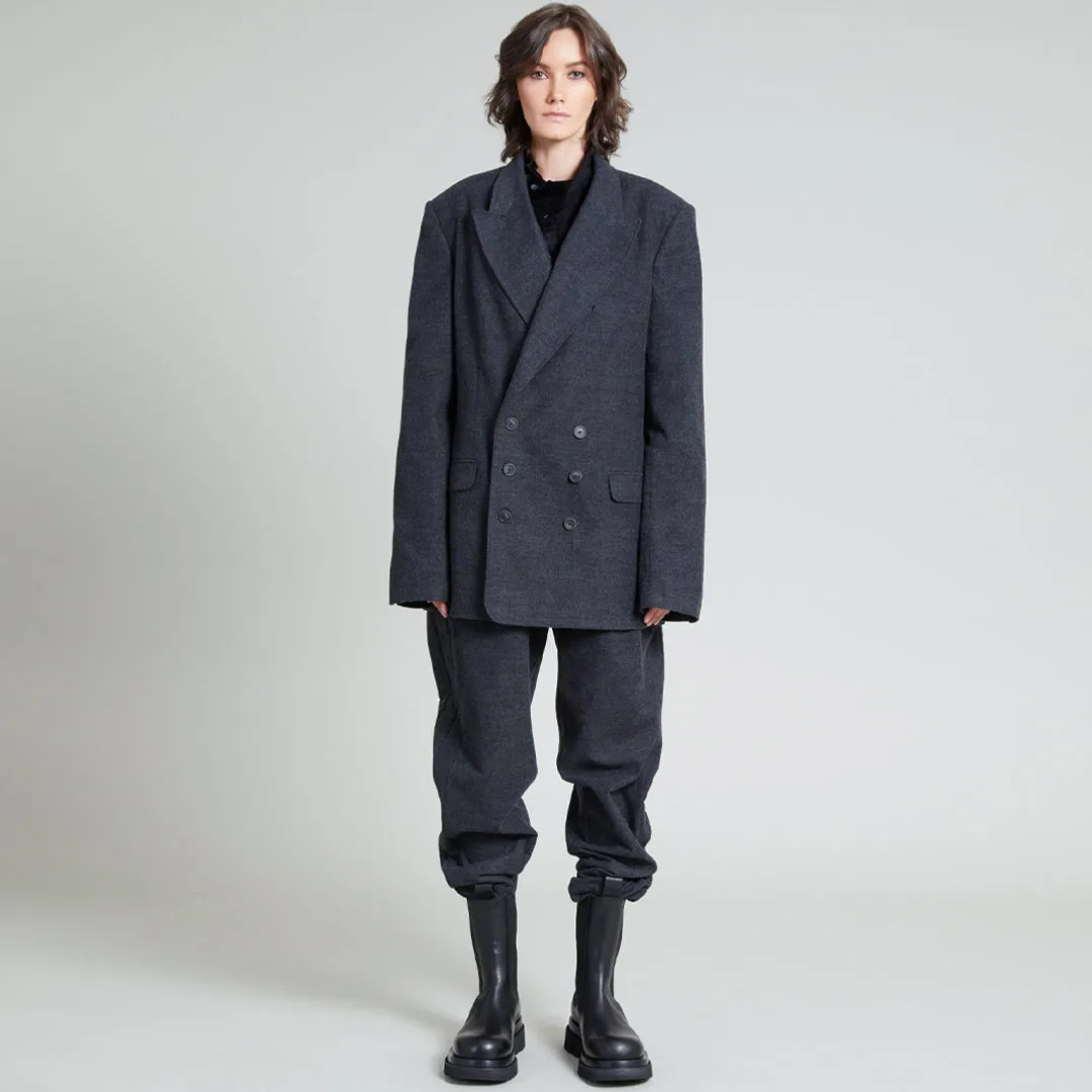 GABRIEL DOUBLE BREASTED BLAZER SHALE GREY