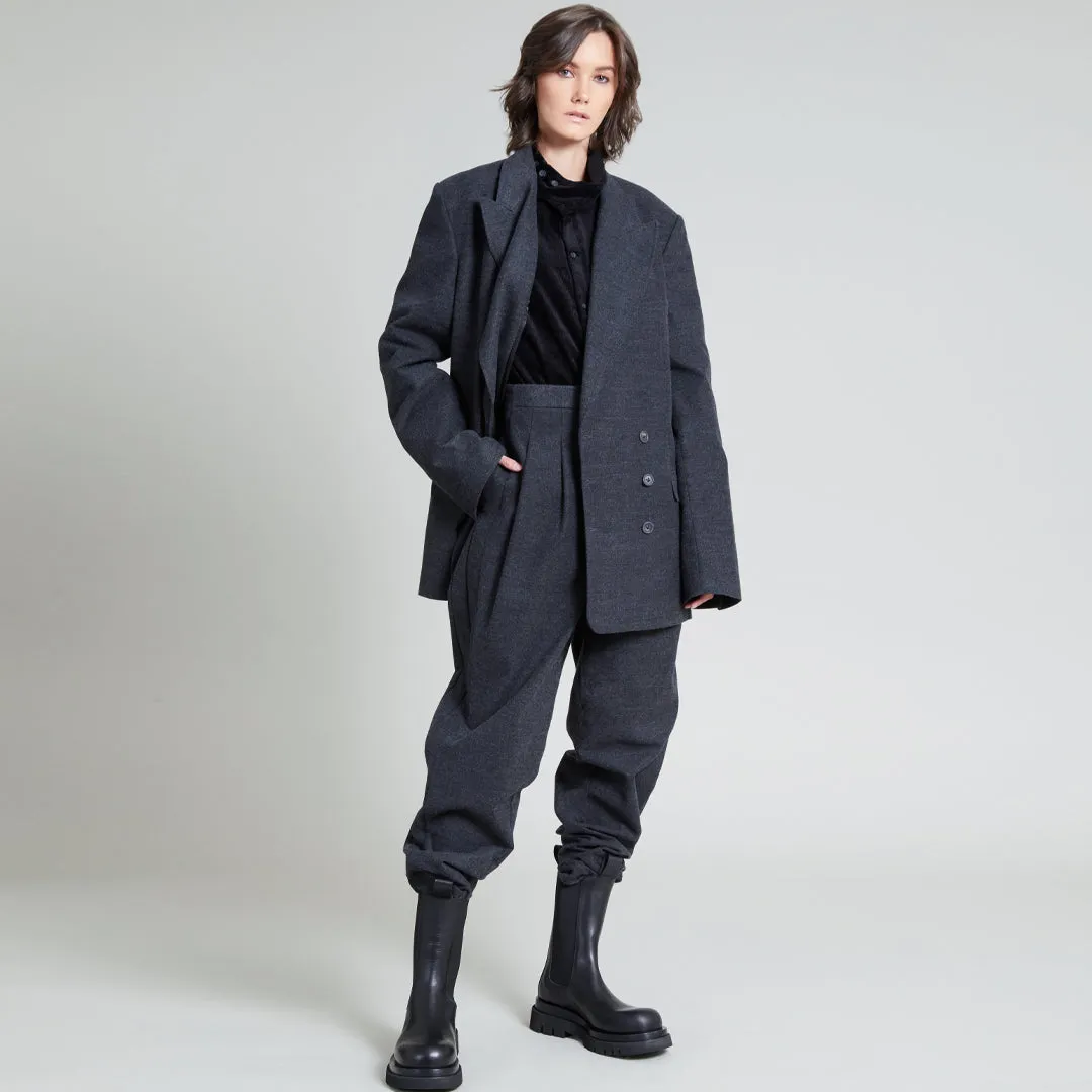 GABRIEL DOUBLE BREASTED BLAZER SHALE GREY