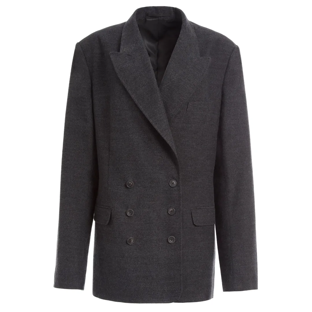 GABRIEL DOUBLE BREASTED BLAZER SHALE GREY