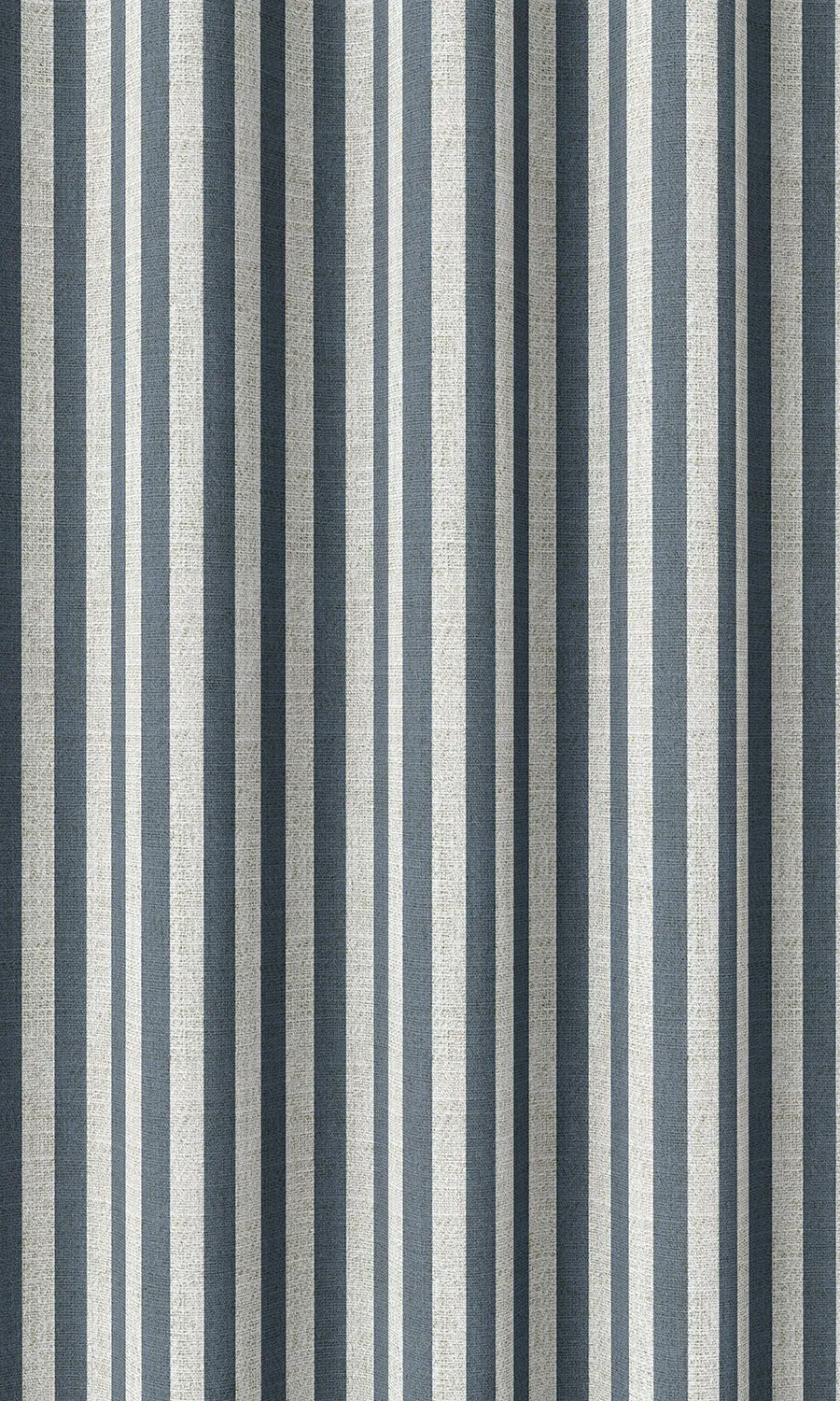 'Hickory' Modern Striped Print Roman Blinds (Petrol Blue/ White)