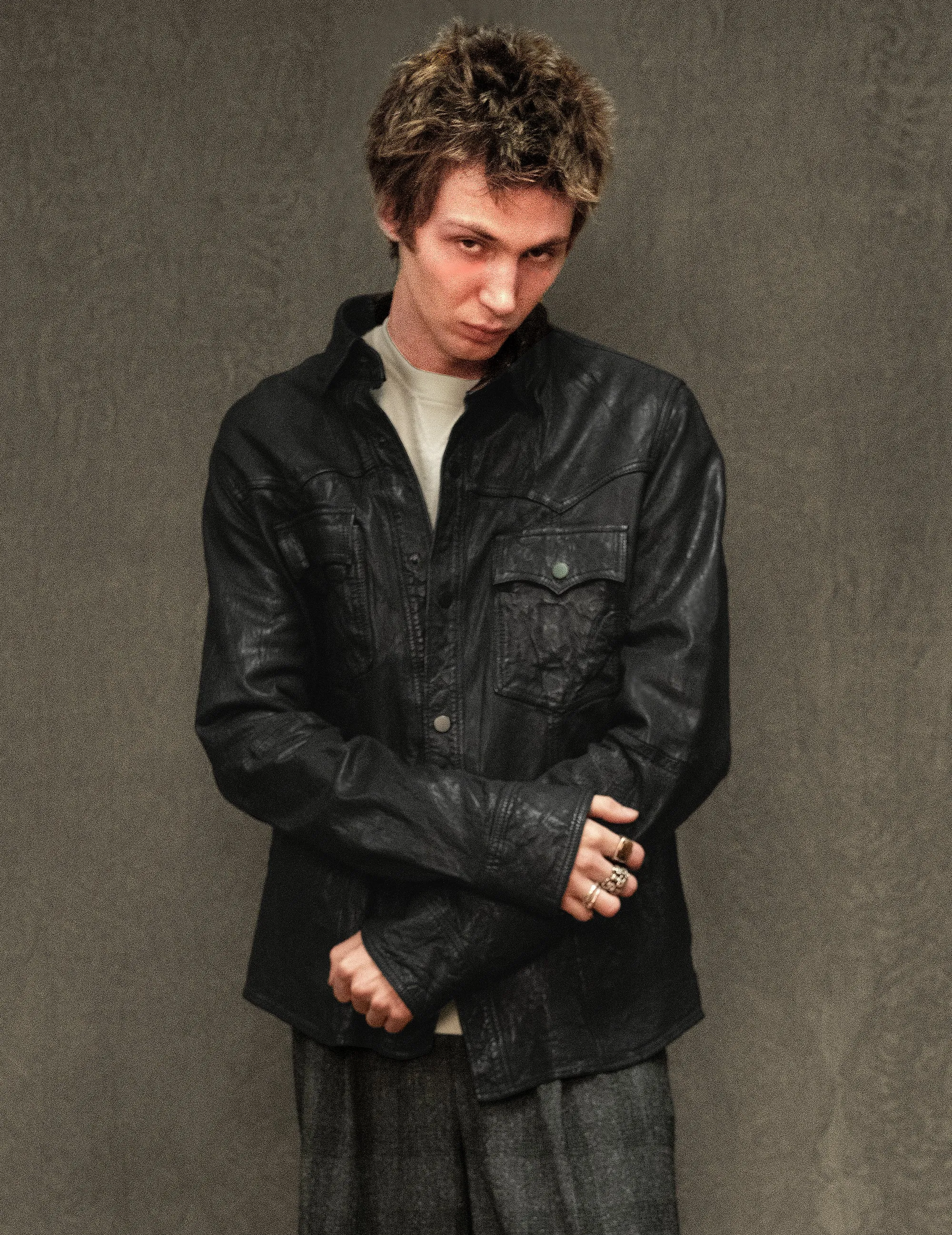 Immortal Leather Jacket in Black