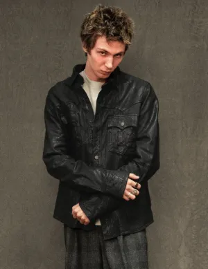 Immortal Leather Jacket in Black