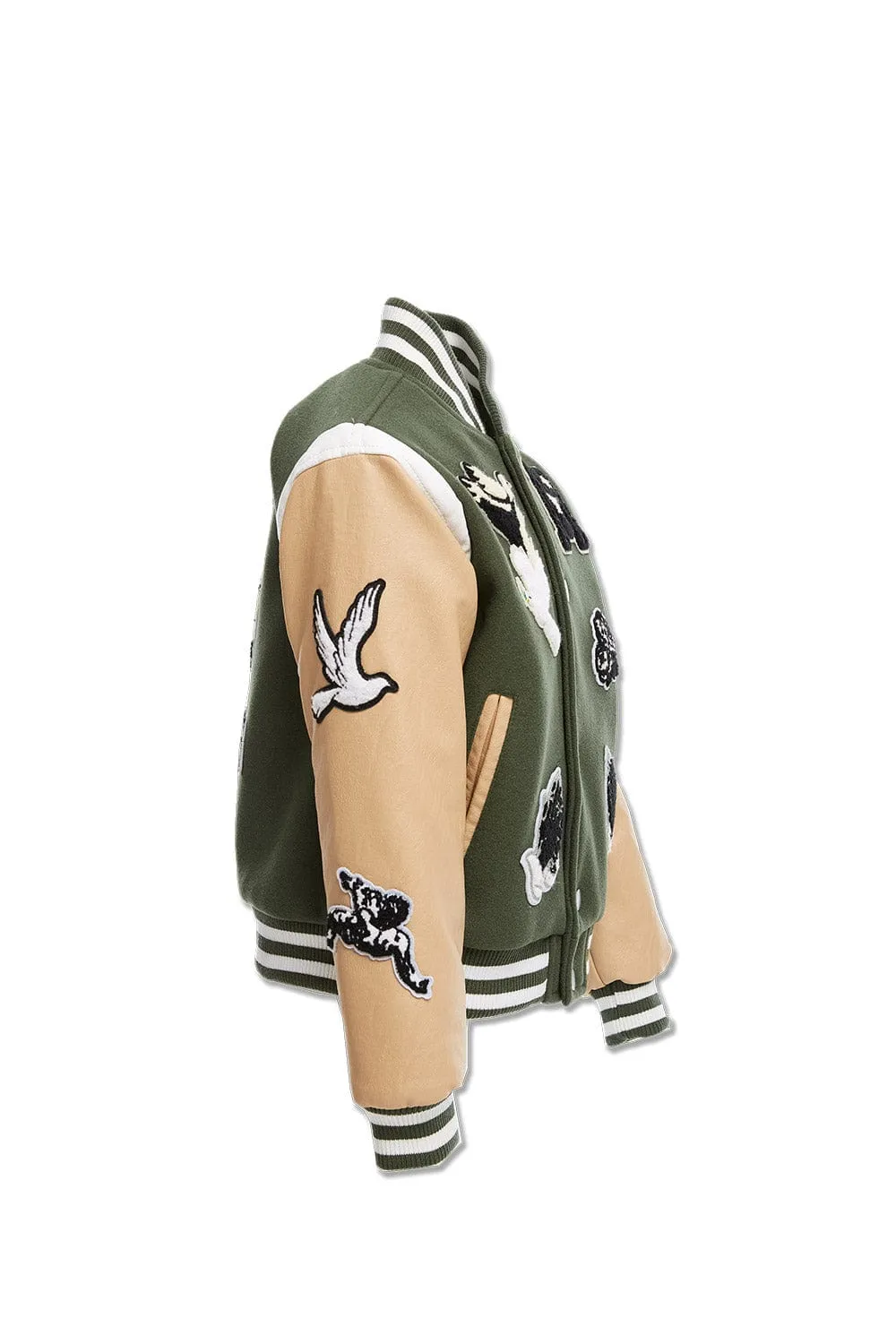 Kids Fallen Angels Varsity Jacket (Pine)