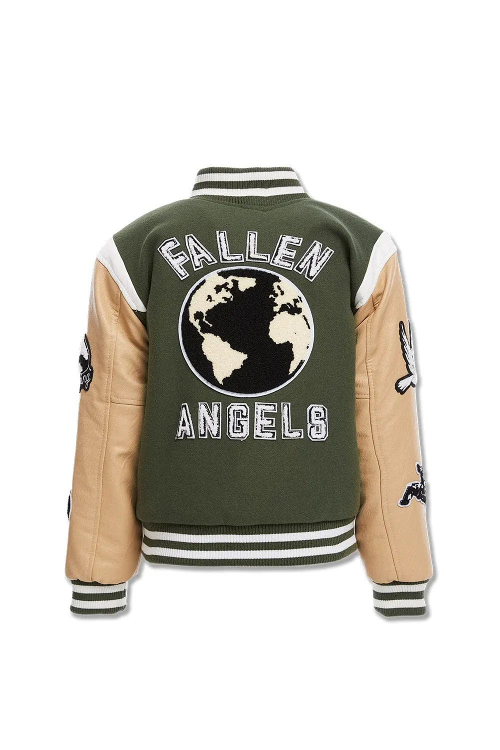Kids Fallen Angels Varsity Jacket (Pine)