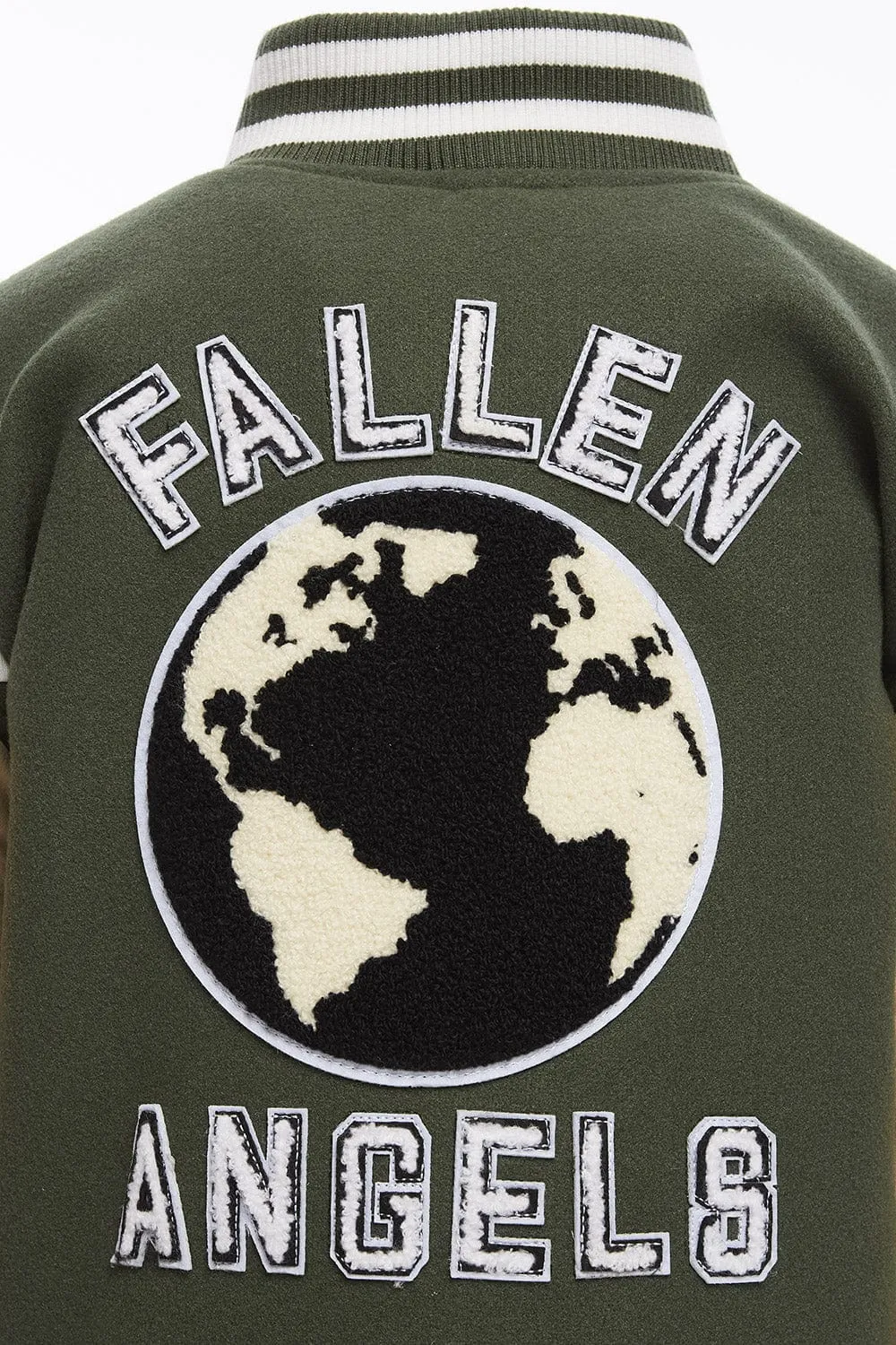 Kids Fallen Angels Varsity Jacket (Pine)