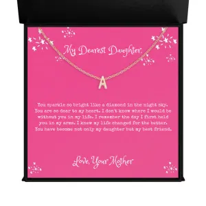 Kids Initial Letter Necklace from Mom Gifts for Birthday Christmas Gifts Personalized Gifts for Daughter