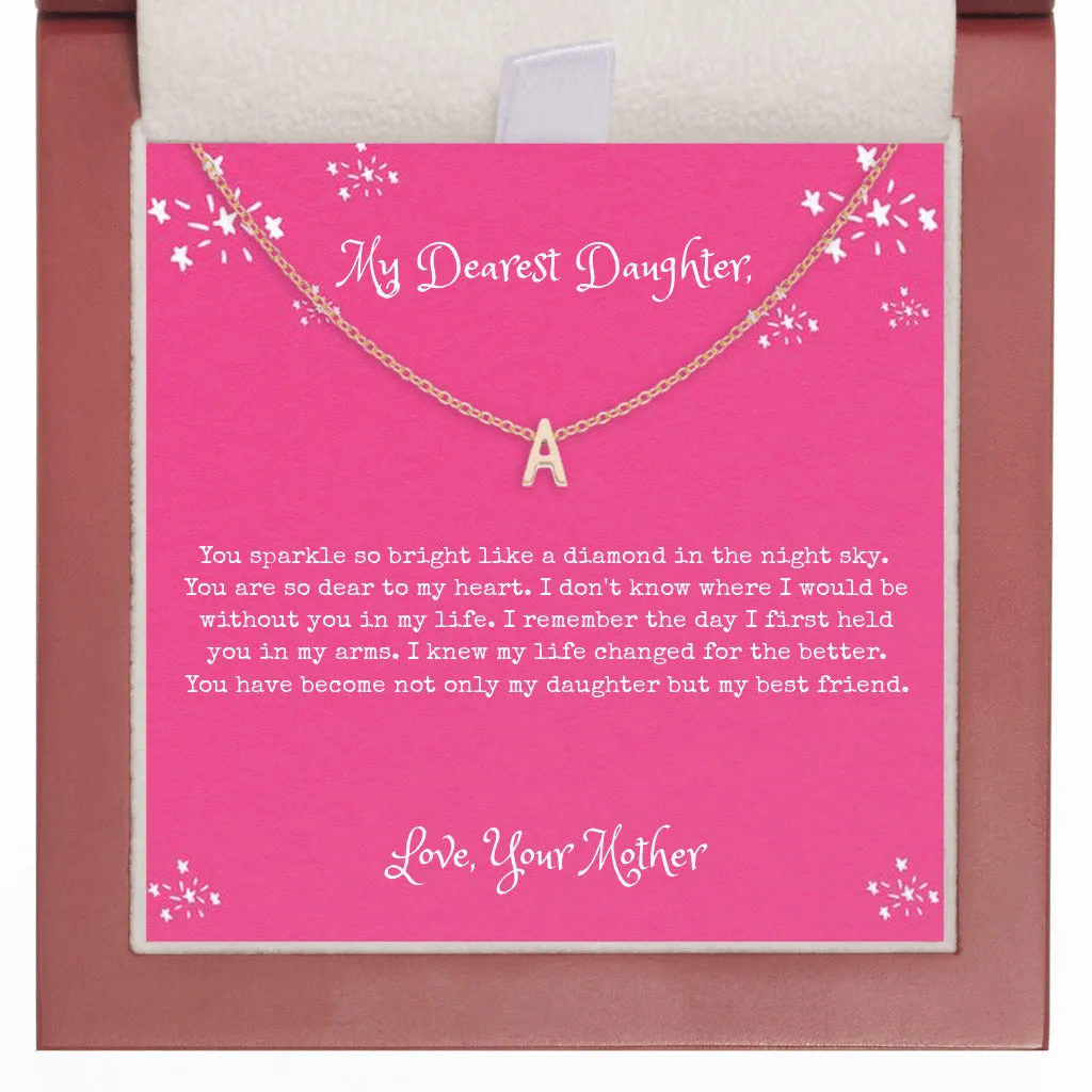 Kids Initial Letter Necklace from Mom Gifts for Birthday Christmas Gifts Personalized Gifts for Daughter