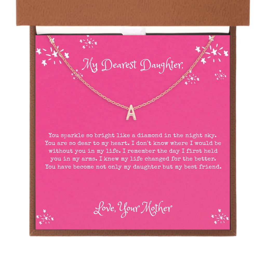 Kids Initial Letter Necklace from Mom Gifts for Birthday Christmas Gifts Personalized Gifts for Daughter