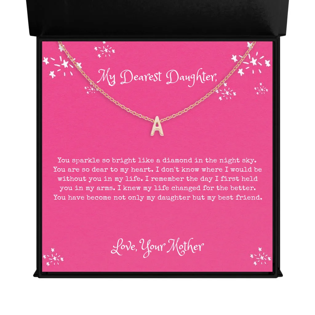 Kids Initial Letter Necklace from Mom Gifts for Birthday Christmas Gifts Personalized Gifts for Daughter