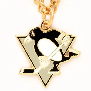 NHL Pittsburgh Penguins Necklace with Charm Jewelry Card