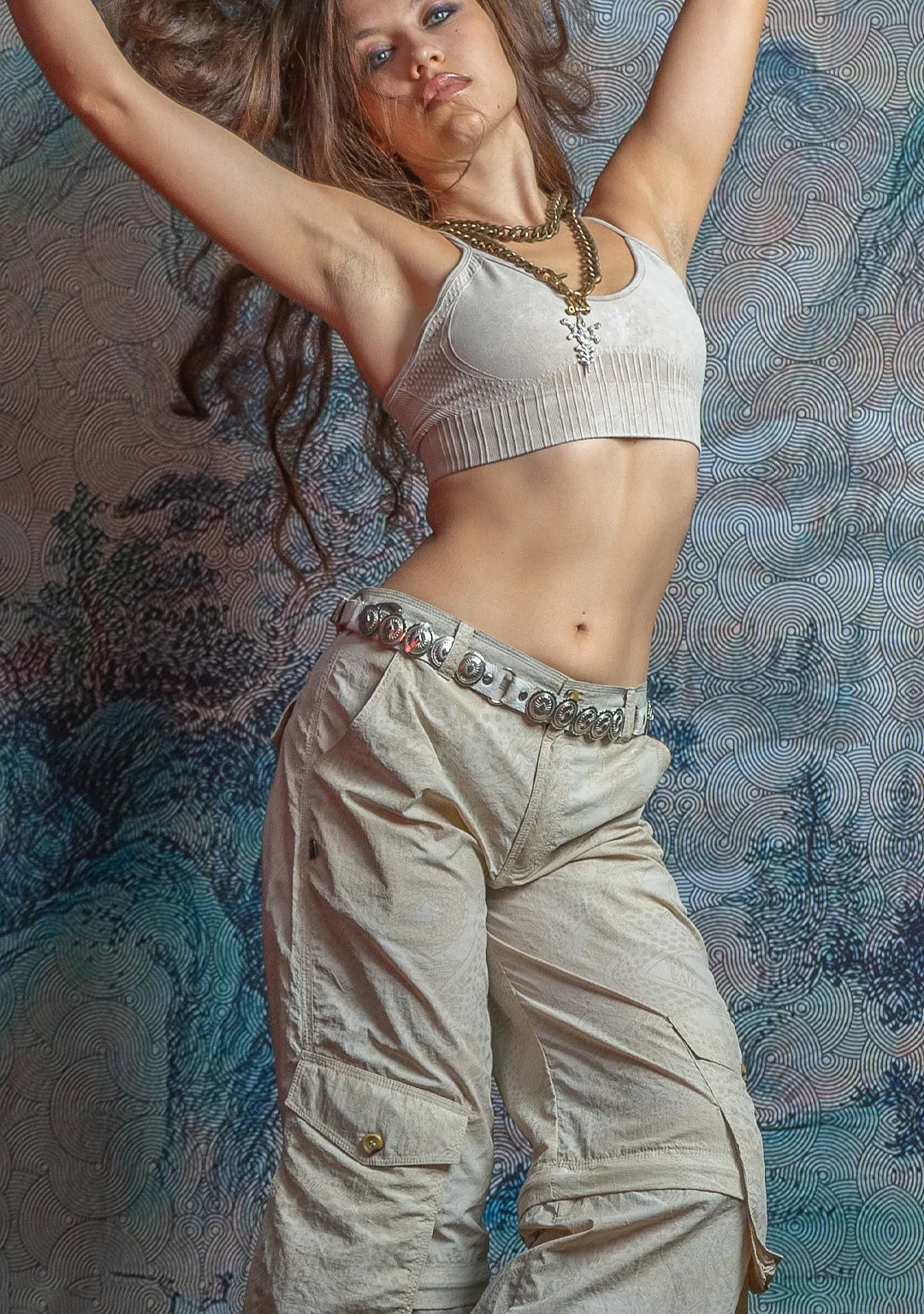 Pants Woman / Baggy Pockets Special Edition - Nylon / Sand DRAGONS