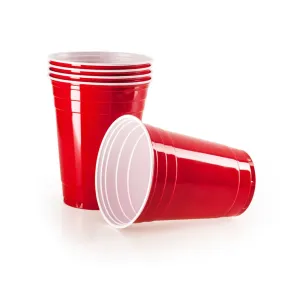 Plastic Red Party Cups 6 Pack 16oz