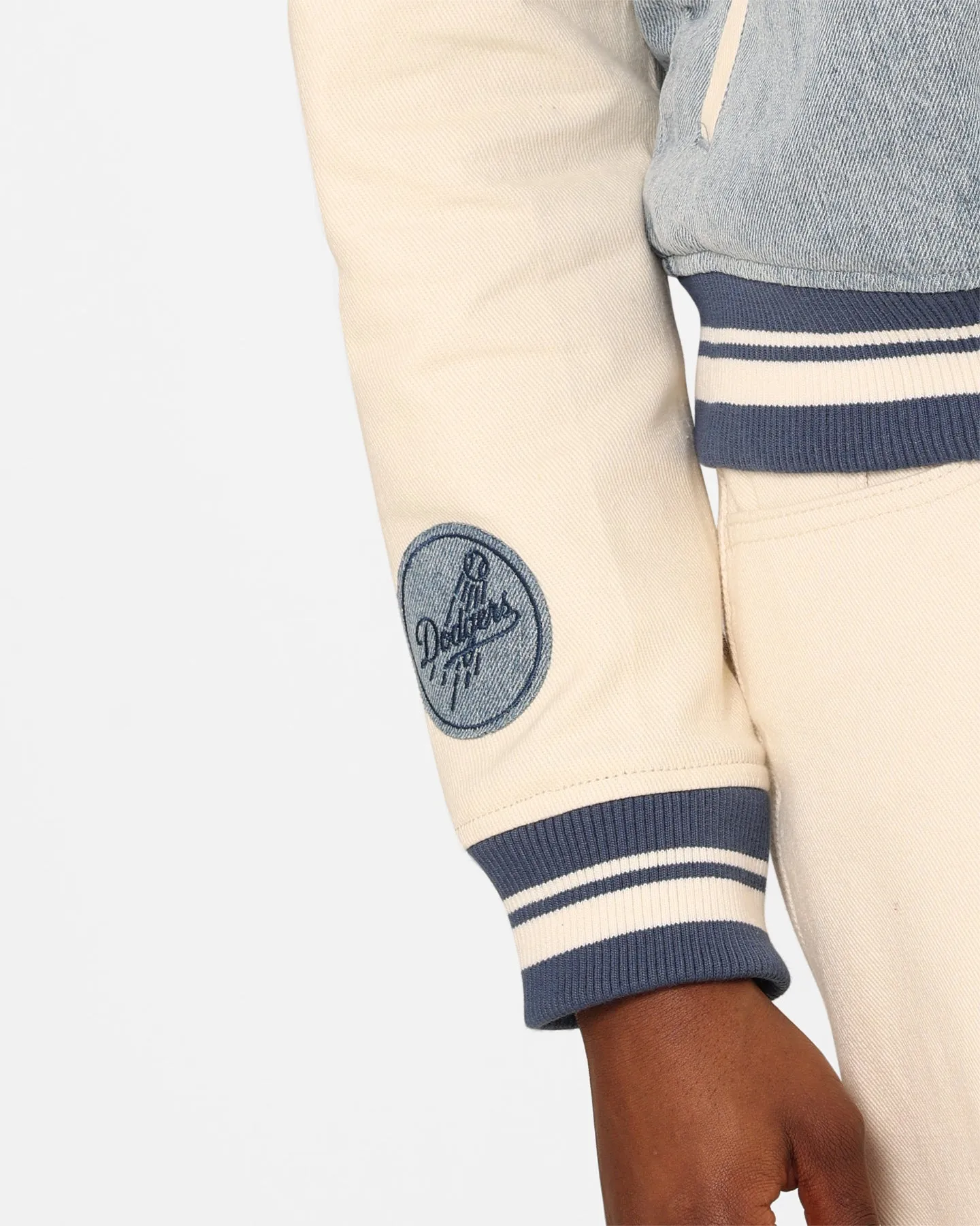Pro Standard Women's Los Angeles Dodgers Varsity Jacket Denim