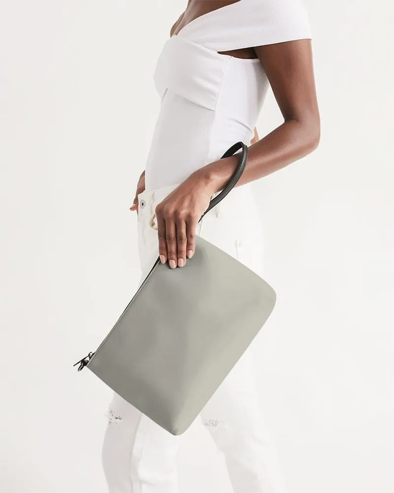 Shaded Pale Yellow Gray Zip Pouch | C0M0Y10K30