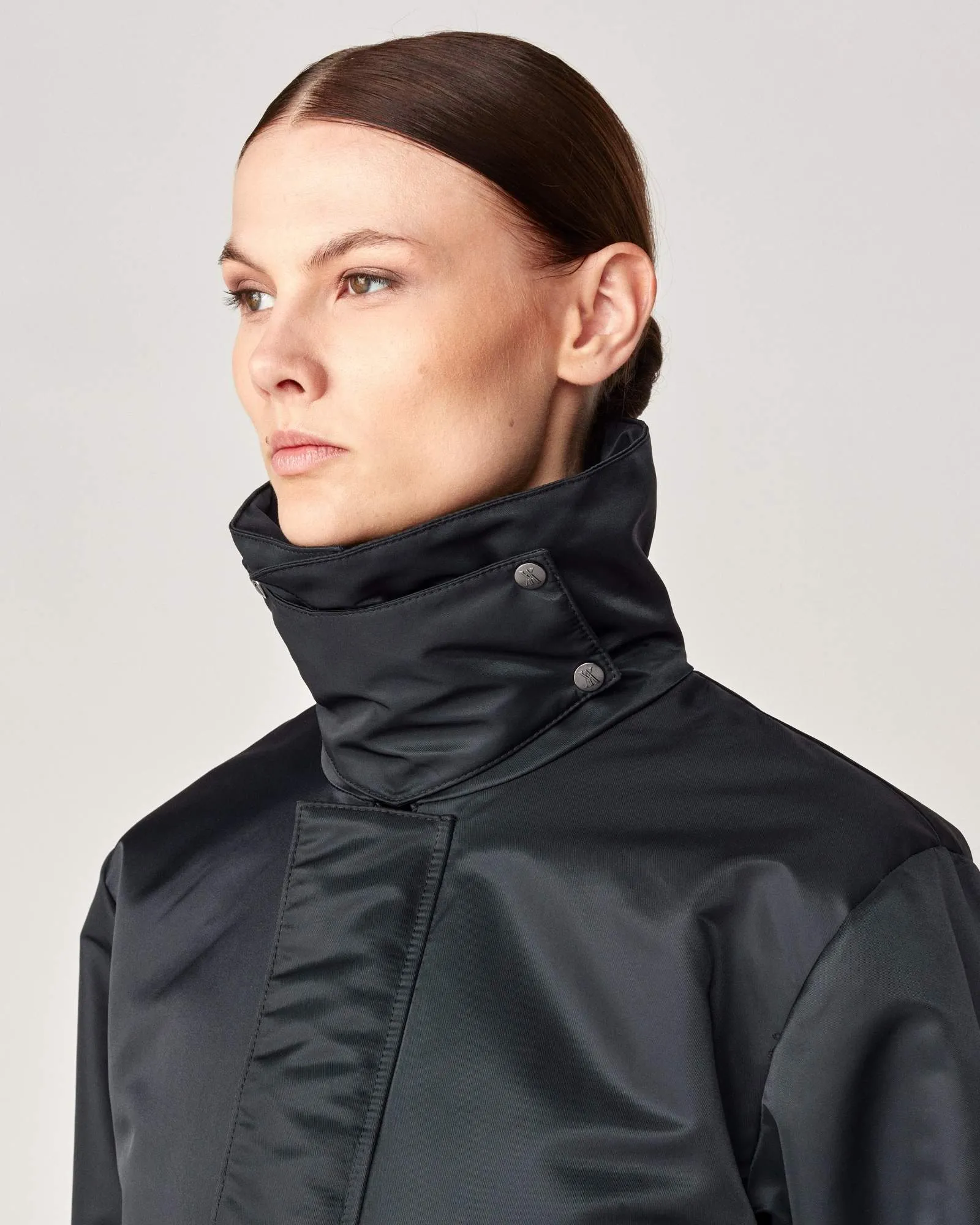 Short Padded Jacket Black