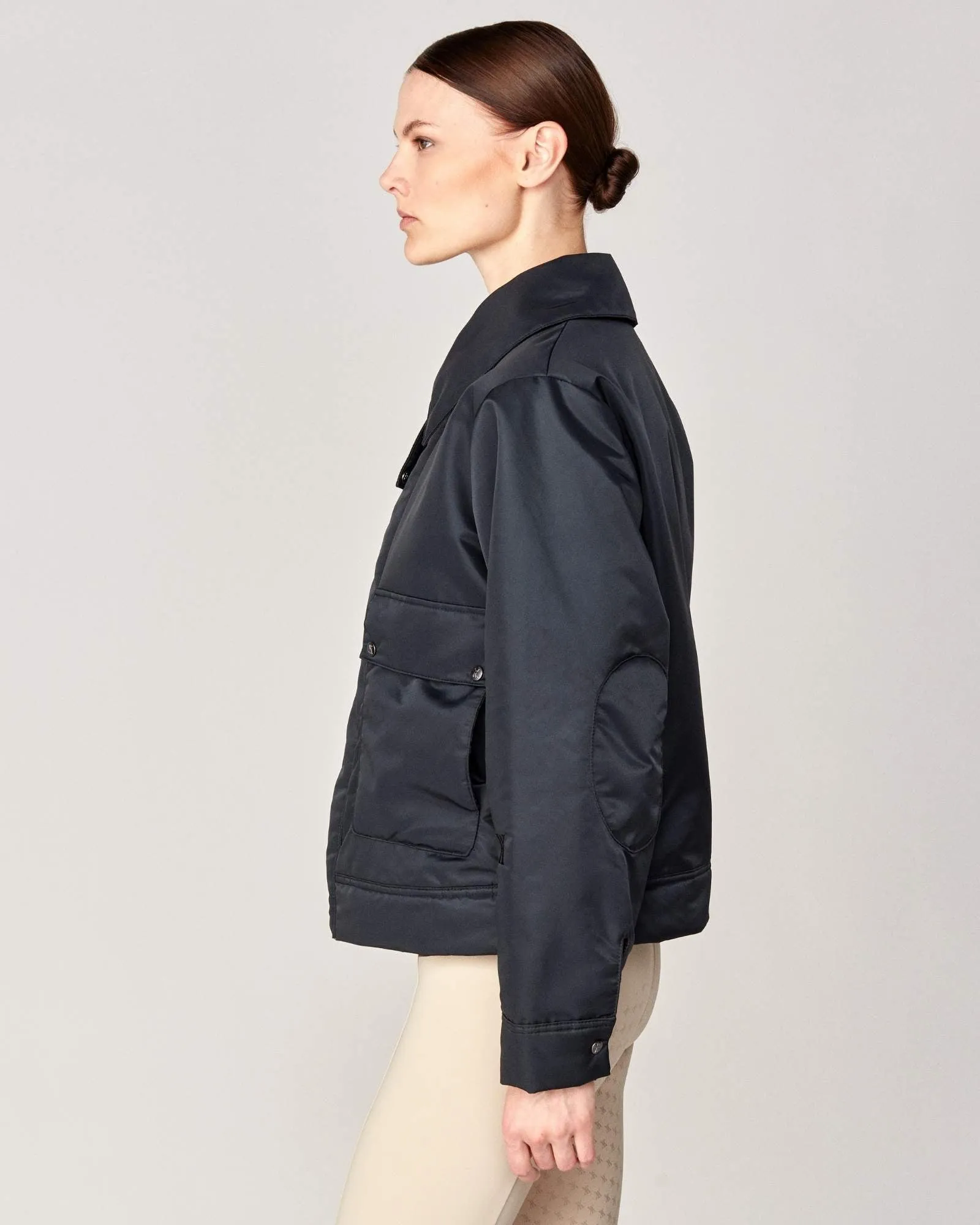 Short Padded Jacket Black
