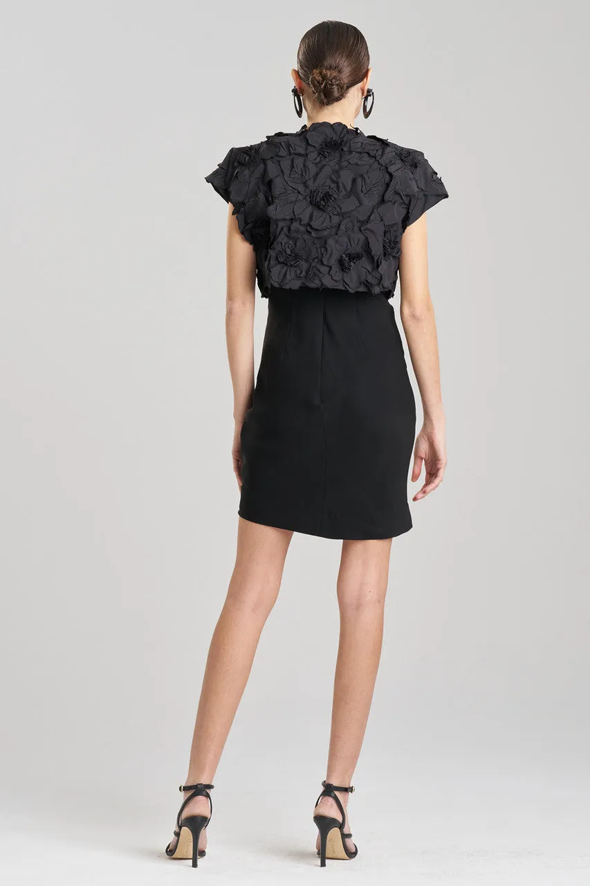 Tech Cotton Taffeta Embroidered Bolero