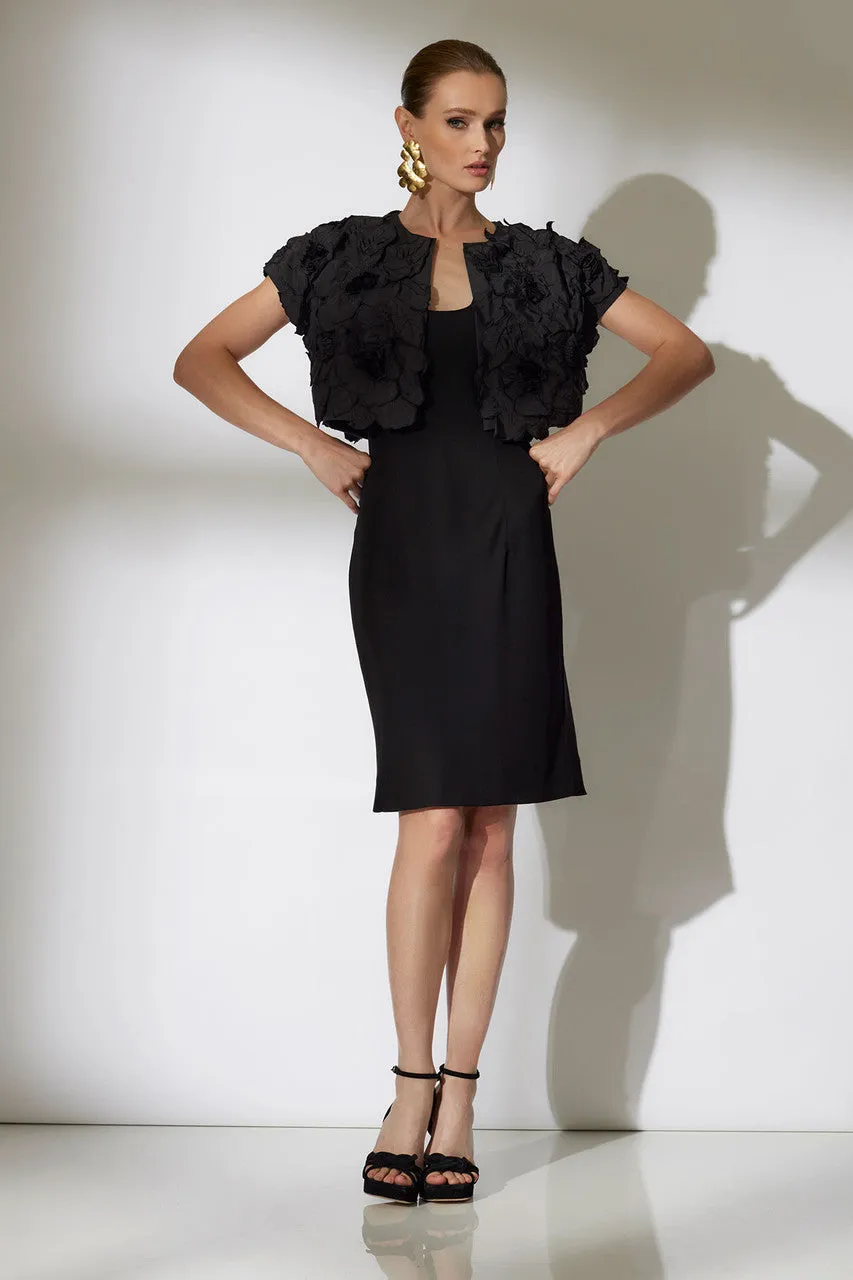 Tech Cotton Taffeta Embroidered Bolero