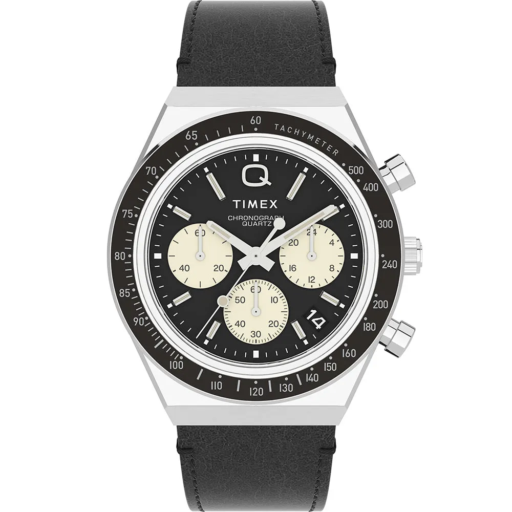 Timex TW2V42700 Lab Archive Black Leather Mens Watch