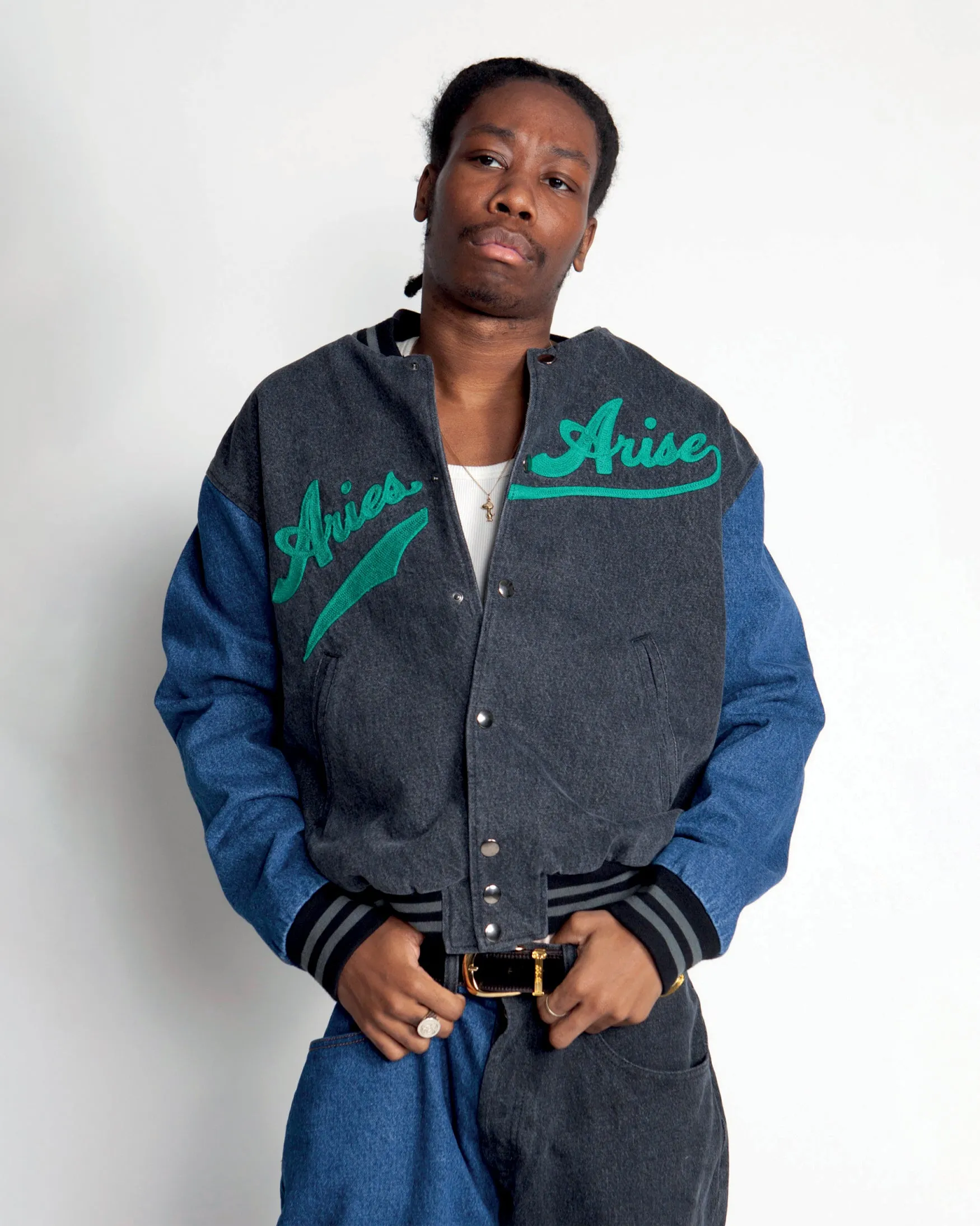 Varsity Denim Jacket